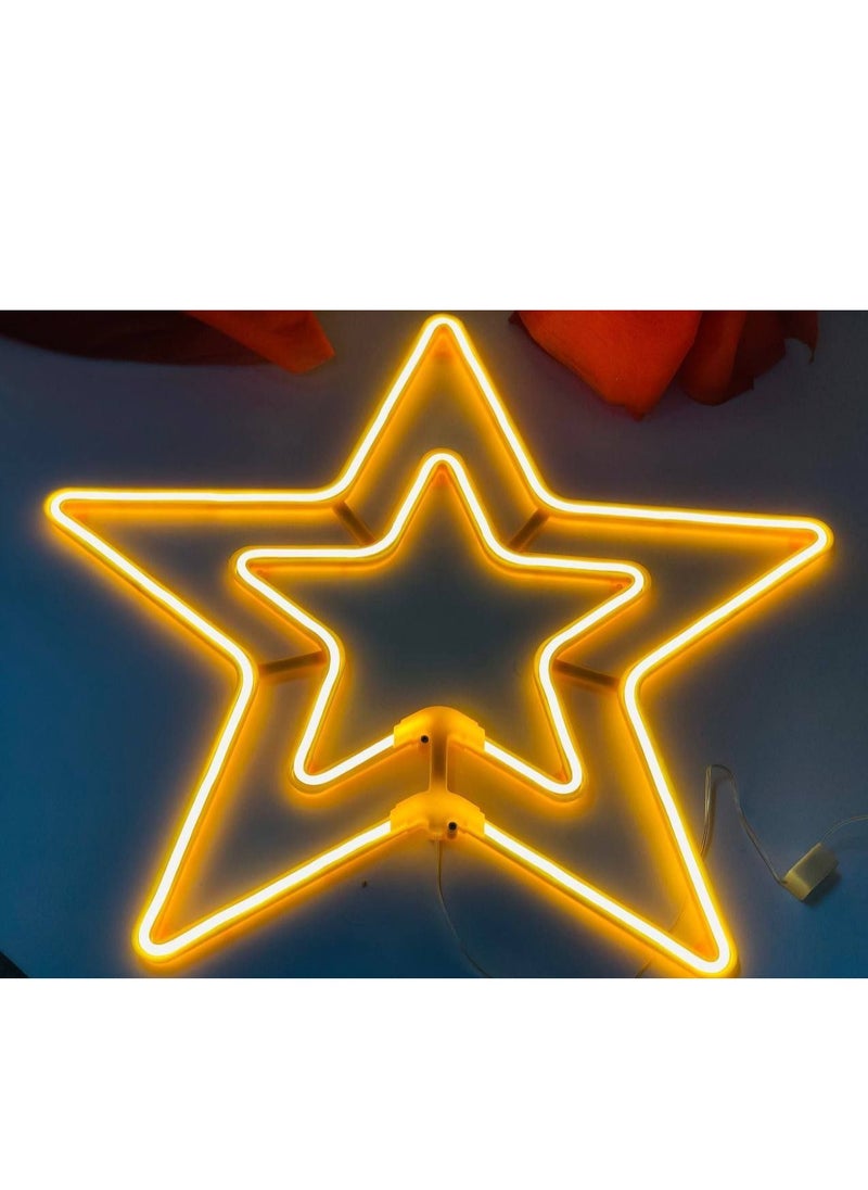 Generic - Star Within a Star Christmas Light – Illuminate Your Christmas with a Radiant Glow AS - Image 1