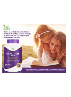 NBL Natural Garlic Oil 1500mg, High Potency, 250 Softgels  - Image 5