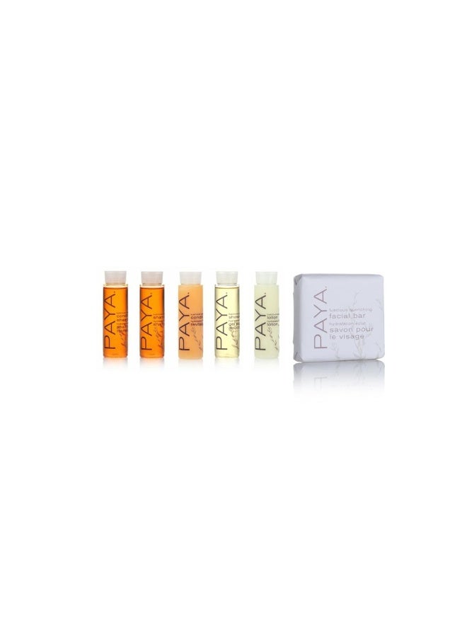 PAYA Paya Organics Toiletry Travel Set - Shampoo, Hair Conditioner, Shower Gel, 2 Facial Soap & Tote Bag  - Image 2