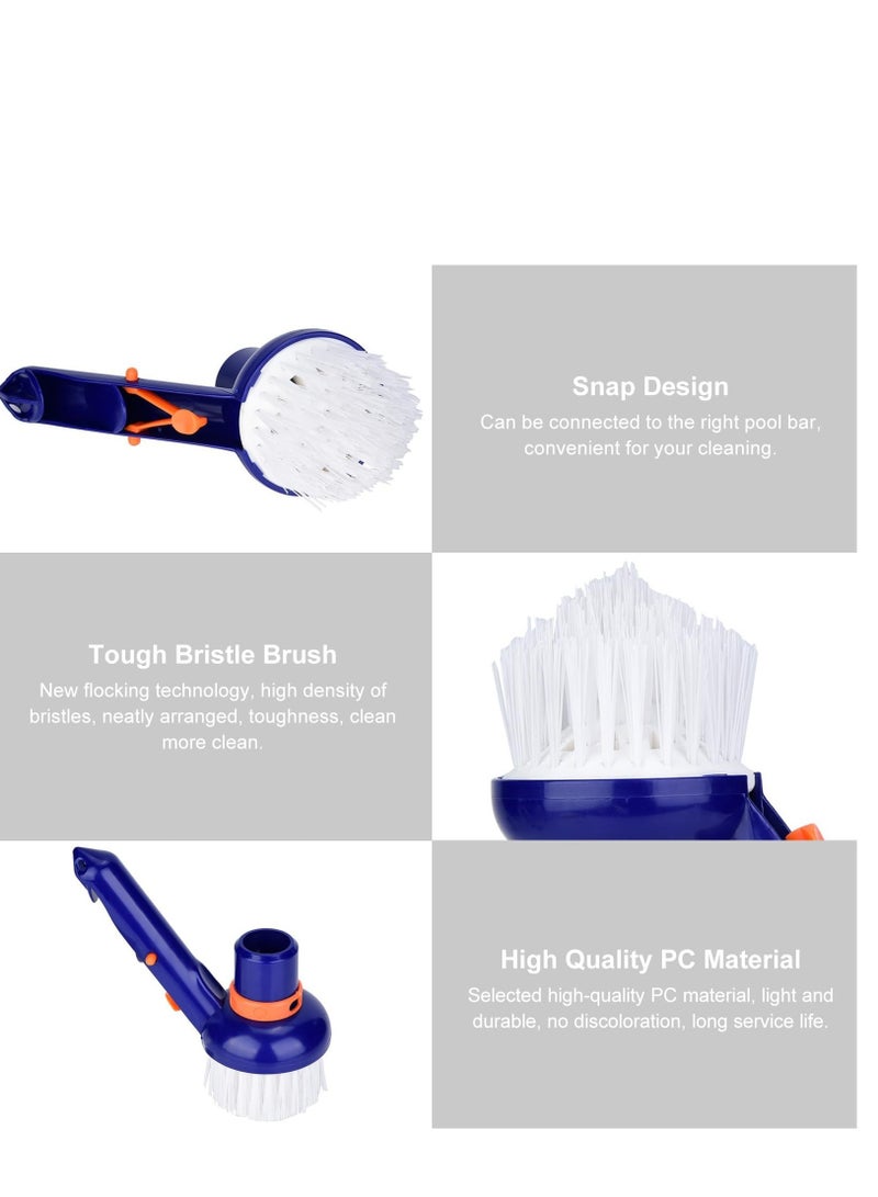 SOLARAE Pool Brush Head for Inground Pools, 2.99" Pool Step & Corner Vacuum Brush, Plastic Nylon Bristles Pool Brushes for Cleaning Pool Walls, Floors Steps & Corners - Image 3