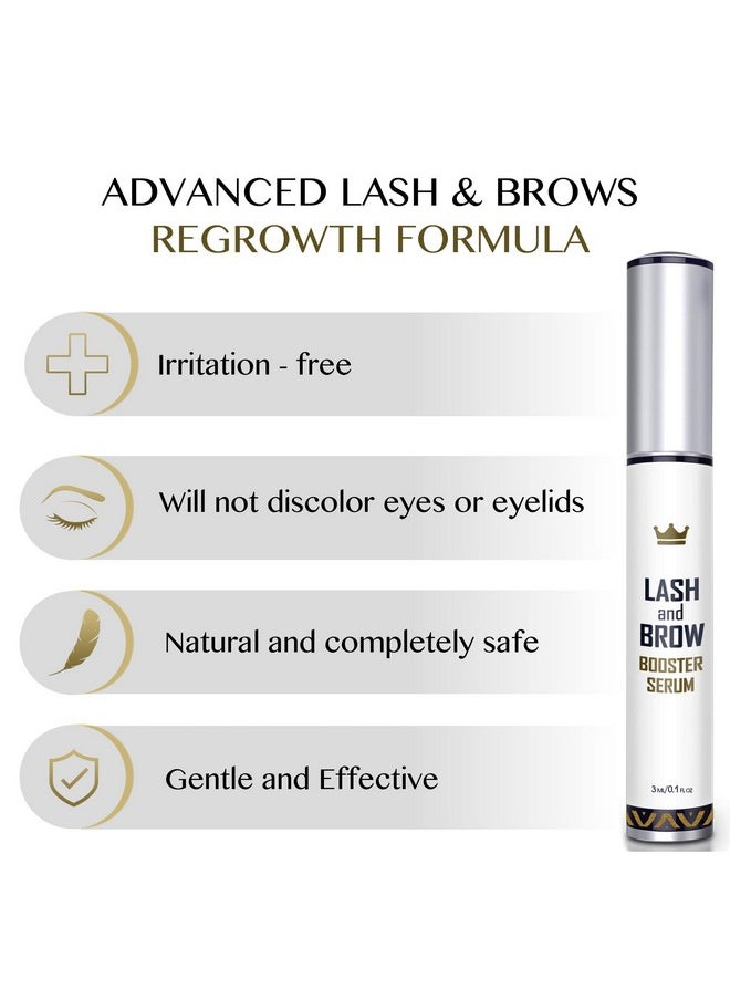 Northern Crown Cosmetics Natural Lash Growth Serum - Eyebrow Growth Enhancer - Eyelash Booster to Grow Longer Eyelashes - Lash Boost & Brow Enhancing Serum  - Image 2