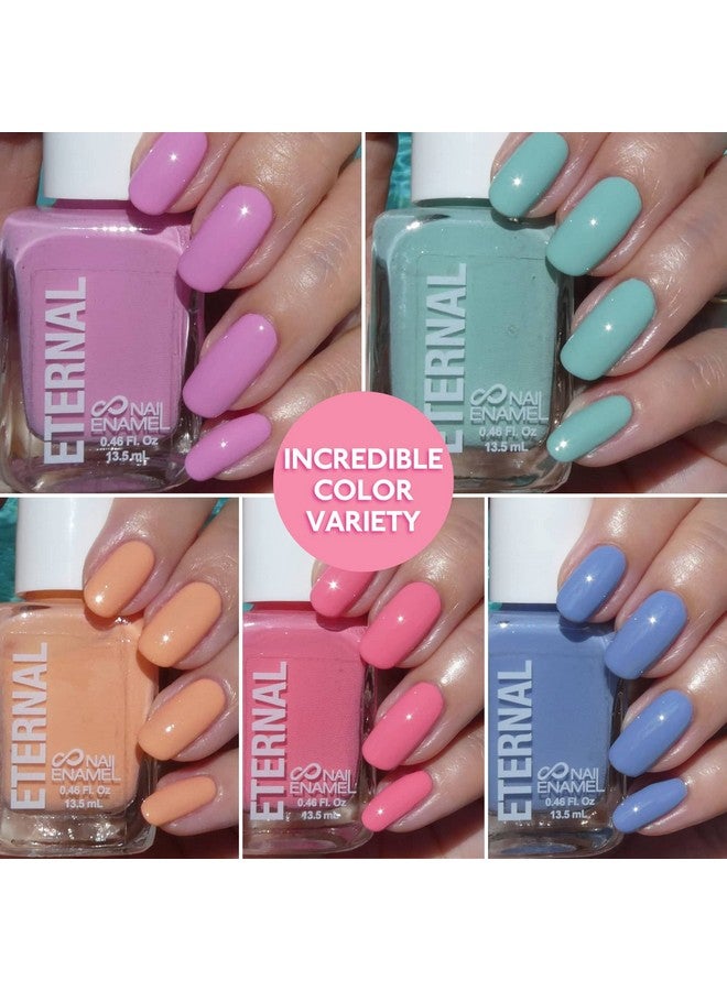 Eternal Pastel Nail Polish Sets for Women (CANDY PASTELS) - Pastel Nail Polish Set for Girls - Long Lasting & Quick Dry Nail Polish Set for Home DIY Manicure Pedicure - Made in USA, 13.5mL (Set of 5) - Image 2