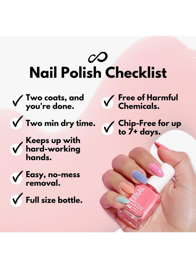 Eternal Pastel Nail Polish Sets for Women (CANDY PASTELS) - Pastel Nail Polish Set for Girls - Long Lasting & Quick Dry Nail Polish Set for Home DIY Manicure Pedicure - Made in USA, 13.5mL (Set of 5) - Image 5