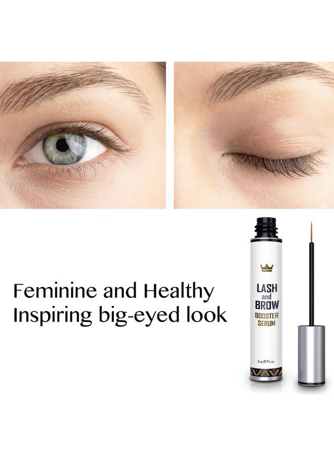 Northern Crown Cosmetics Natural Lash Growth Serum - Eyebrow Growth Enhancer - Eyelash Booster to Grow Longer Eyelashes - Lash Boost & Brow Enhancing Serum  - Image 3