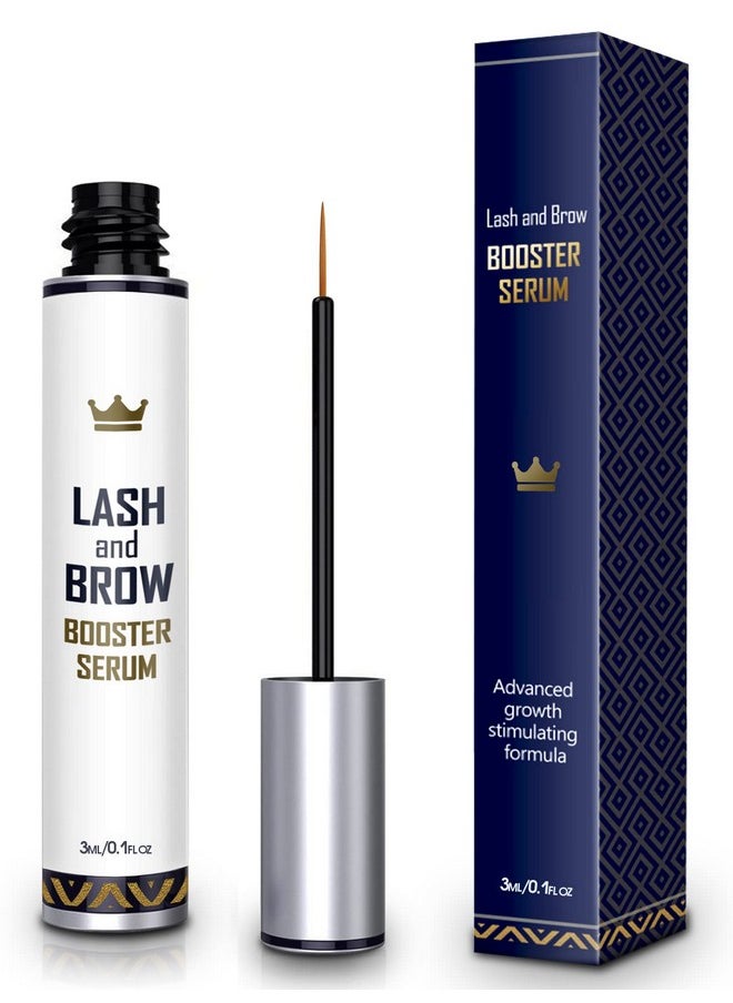 Northern Crown Cosmetics Natural Lash Growth Serum - Eyebrow Growth Enhancer - Eyelash Booster to Grow Longer Eyelashes - Lash Boost & Brow Enhancing Serum  - Image 1