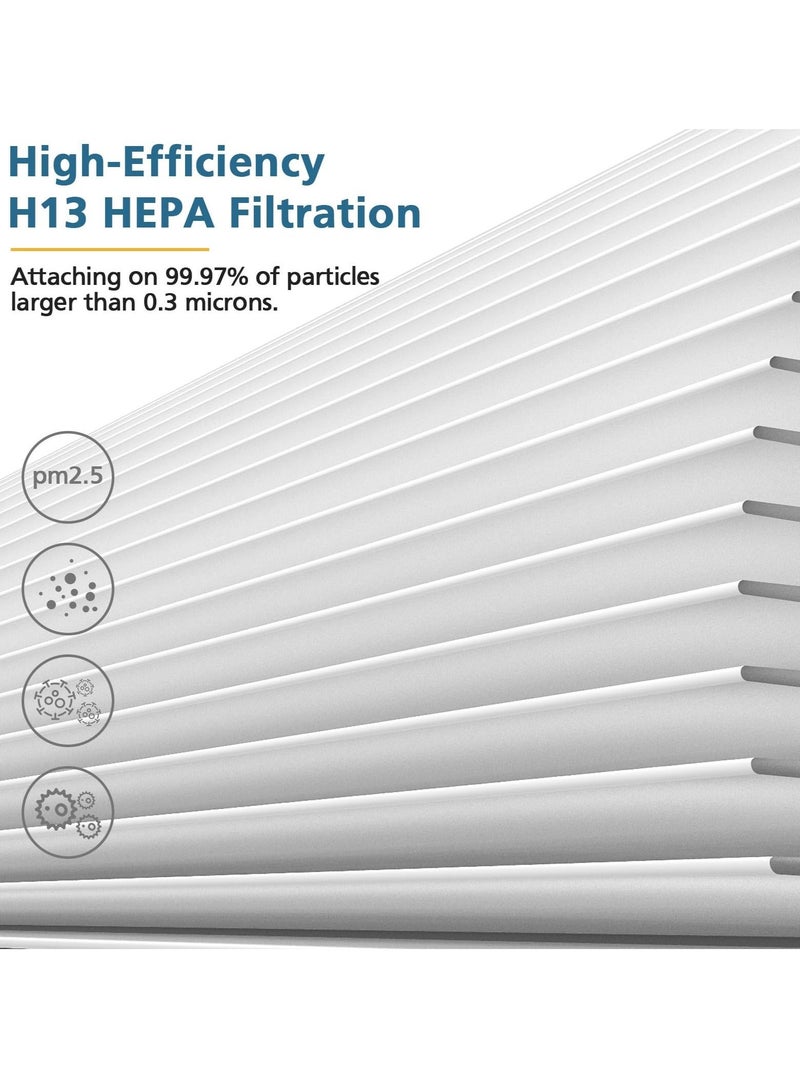 WALALLA 2 Pack HY4866 HEPA Filters for MORENTO HY4866/WESTHEY HY4866 Air Purifier, YIOU M1 Air Purifier for Dust, Pet Dander, Pollen for Bedroom and Office, Standard Version - Image 4