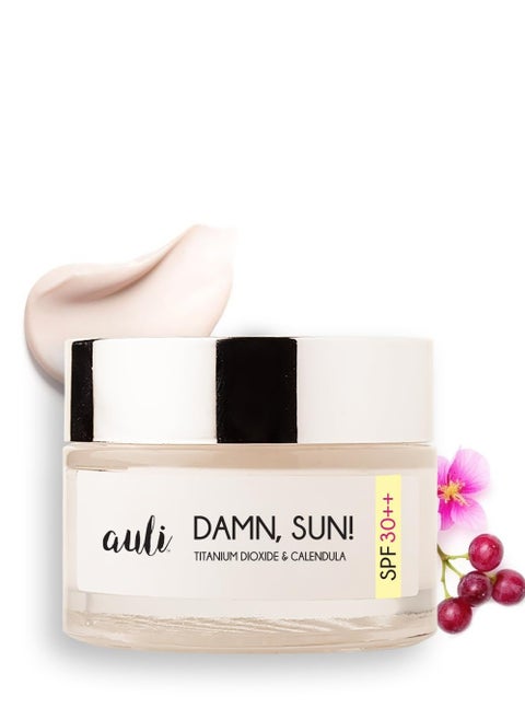 Auli Sunscreen SPF30 For All Skin Types Damn Sun 60GM