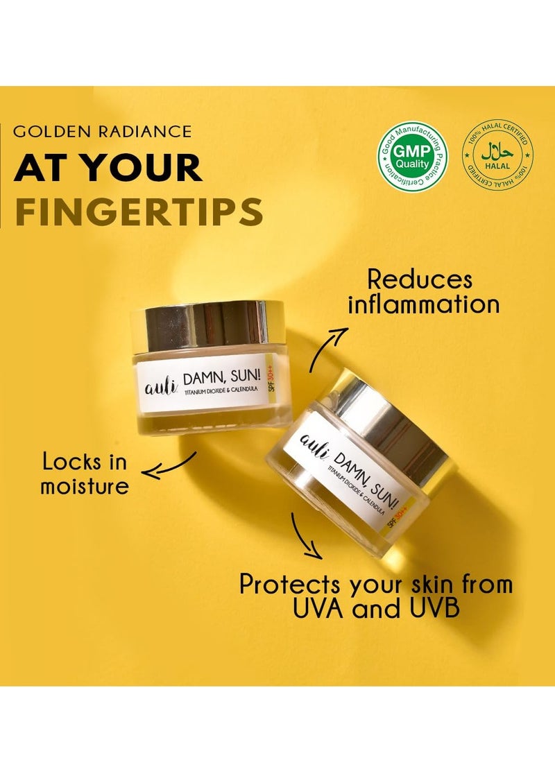 Auli Sunscreen SPF30 For All Skin Types Damn Sun 60GM