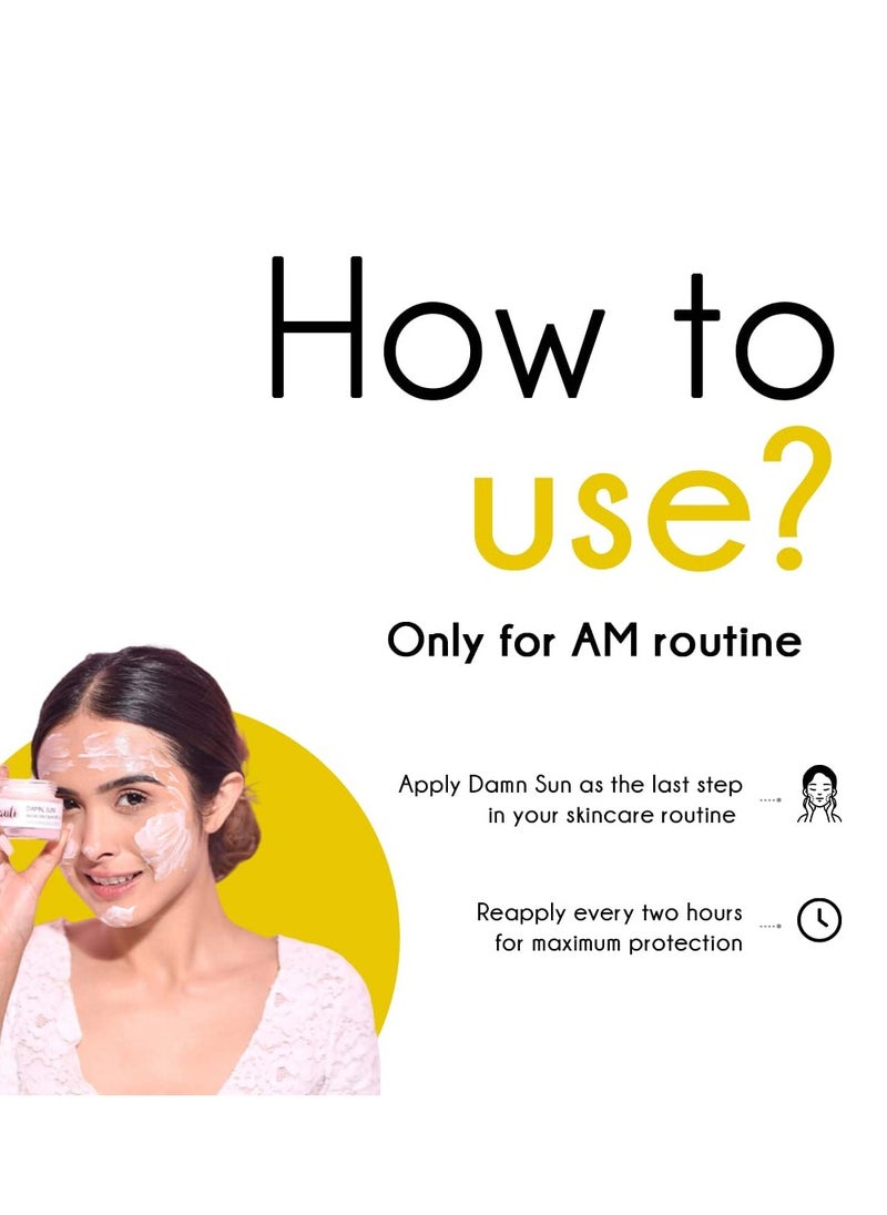 Auli Sunscreen SPF30 For All Skin Types Damn Sun 60GM