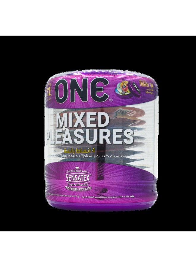 One Condoms Mixed Pleasures | Variety Is The Spice Of Life | For Endless Intimacy, Add Some Flavor and Texture | 12 Count - Image 2