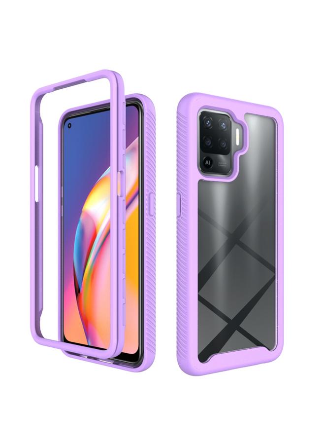 اس-توب جراب لهاتف OPPO A94 Starry Sky بلون سادة مقاوم للصدمات مصنوع من مادة البولي يوريثين الحراري + TPU - Image 1