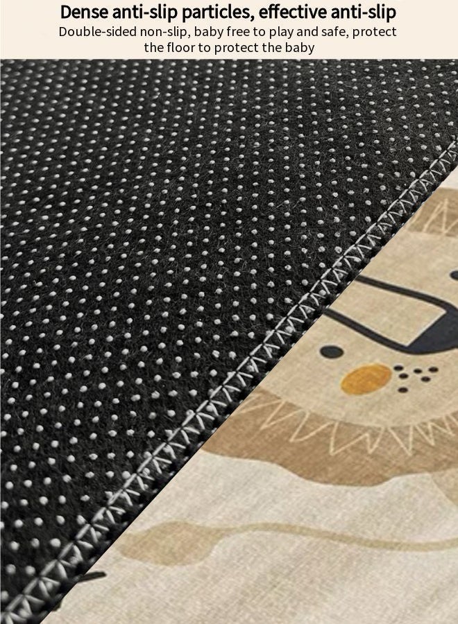 Vixplorn 120x160cm Children's play mat, Kids' play area carpet, Large living room rug, Non-slip bedroom mat, Suitable for children's playrooms and bedrooms - Image 2