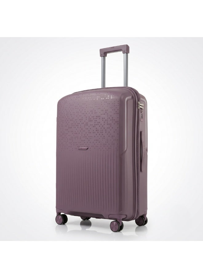 Eagle Express Neon X 28 Inch Large Luggage Purple, PP Hard Shell Check-In Trolley Suitcase with Lightweight Design, Scratch Resistant Travel Bag, 360 Spinner Wheels, Secure Lock System and 2 Year Warranty - Image 1