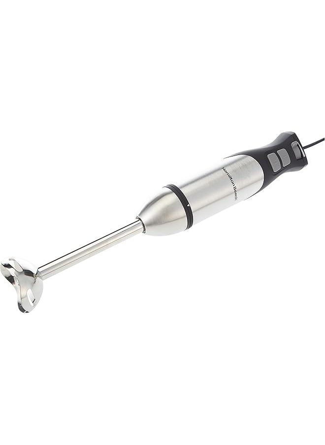 Hamilton Beach - 5 In 1 Stainless Steel Hand Blender Powerful Turbo Boost With Variable Speeds Chopper Mixer Food Processor Smoothie Maker 160 Watts 59769G Sau 2 Year Limited - Image 1