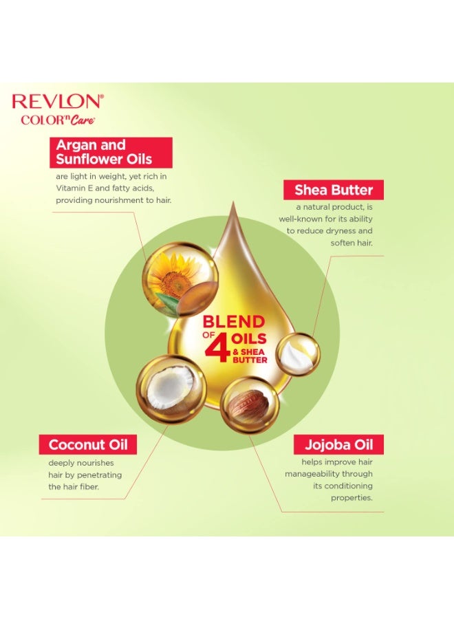 Revlon Color 'n Care Permanent Hair Color for Women -3 Darkest Brown | Blend of 4 oil's & Shea Butter| For Silky, Shiny & Nourished Hair | 100% Grey Coverage in 5 Minutes | Ammonia Free - Image 2