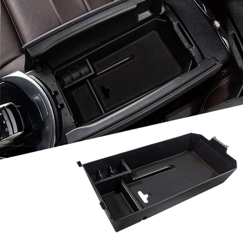 صينية منظم الكونسول المتوافقة مع فئة W205 C وفئة W253 GLC 2015-2020 صندوق تخزين مسند الذراع الكونسول - Image 2