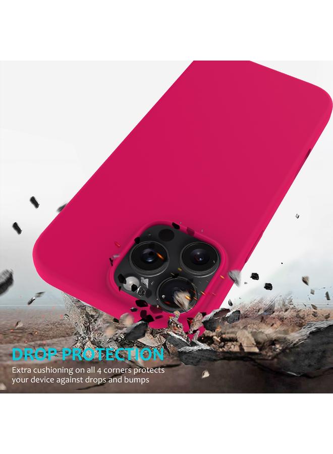 S-TOP Case For iPhone 16 Pro Max Solid Color Silicone Phone Case - Image 3