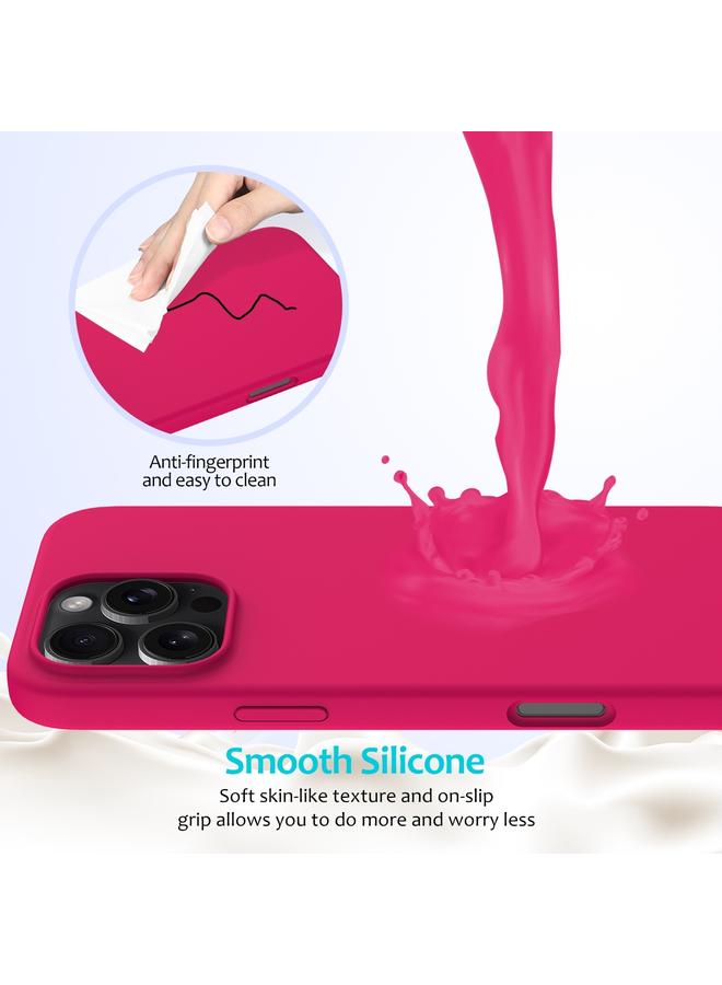 S-TOP Case For iPhone 16 Pro Max Solid Color Silicone Phone Case - Image 4