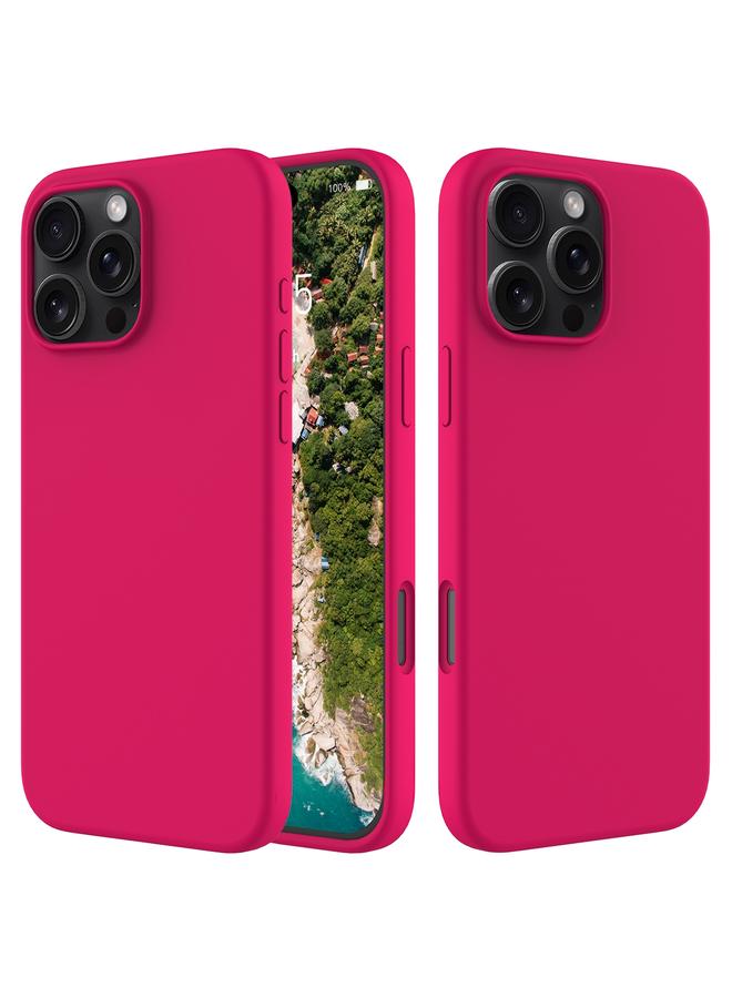 S-TOP Case For iPhone 16 Pro Max Solid Color Silicone Phone Case - Image 1