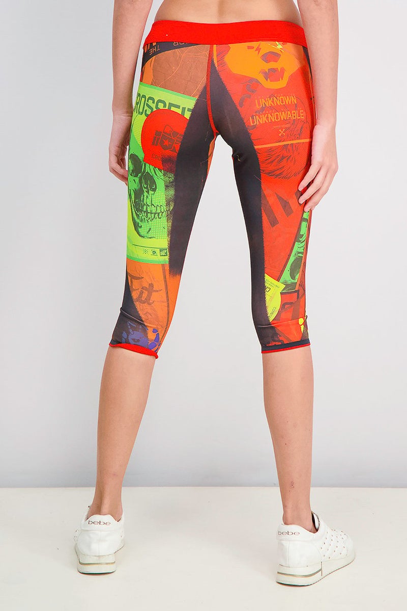 Reebok Women Sportswear Fit RCF Chase Capri Prime Tights, Multicolor - Image 2