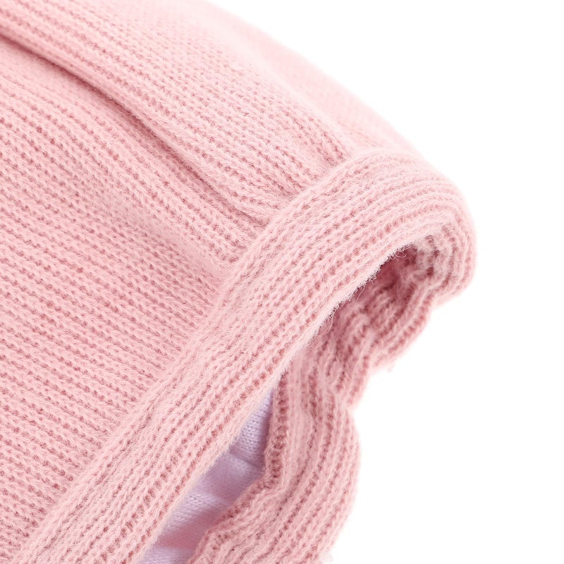 Soft Warm Pink Deer Pattern Winter Beanie Cap For Newborns And Infants 45 49cm - Image 4