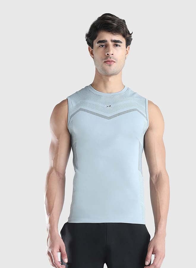 ماسلميند تيشيرت رجالي ضاغط بدون أكمام وملائم - Image 1