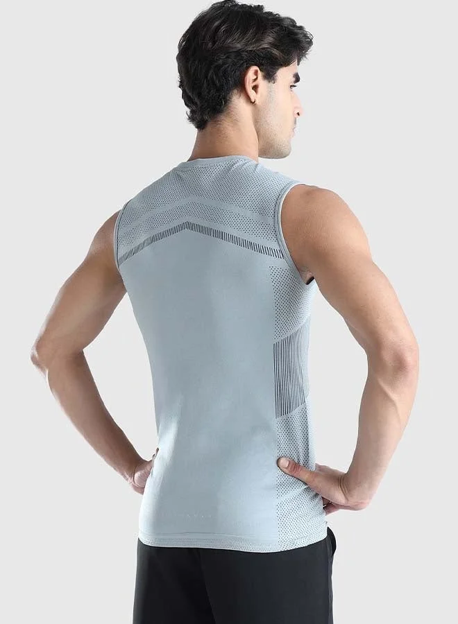 ماسلميند تيشيرت رجالي ضاغط بدون أكمام وملائم