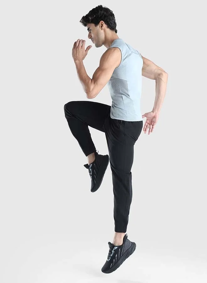 Musclemind Grey Men's Seamless Sleeveless Compression T-shirt for Men | Best Price UAE