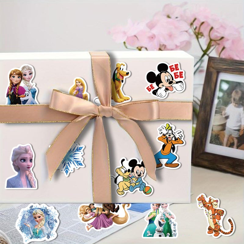 MINRAIN 100pcs Disney Cartoon Stickers for Water Bottle, Waterproof Vinyl Decal for Adult Teen Kids Laptop Skateboard Phone Travel Case Bike Guitar Computer Helmet (dsn100) - Image 4