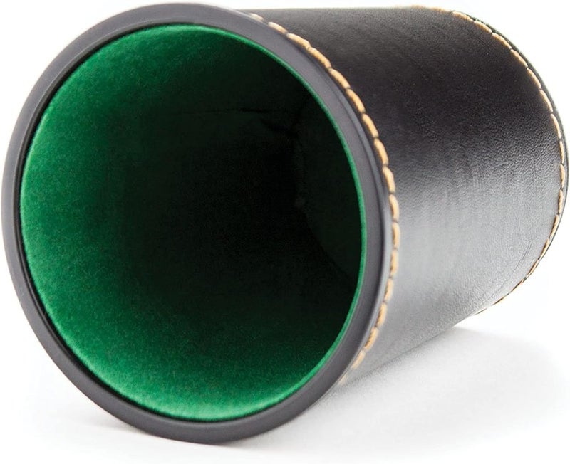 بريبيلي Felt-Lined Synthetic Leather Dice Cup by 4x3x3 in - Image 2
