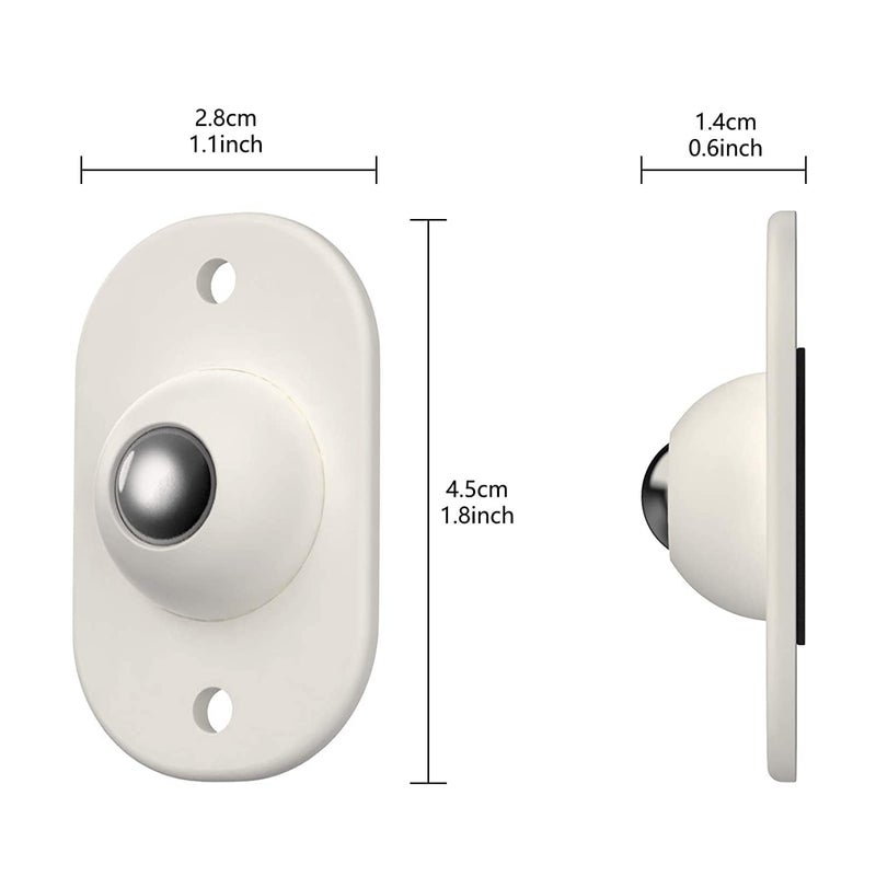 PANKTI Self Adhesive Mini Swivel Casters WheelsUniversal Wheels at The Bottom of The Storage Box Swivel Caster Wheels 360 Degree Rotation Pulley for Furniture Various Storage Box 12 - Image 2