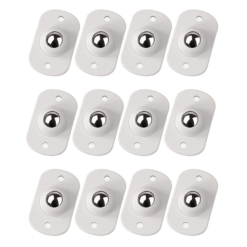 PANKTI Self Adhesive Mini Swivel Casters WheelsUniversal Wheels at The Bottom of The Storage Box Swivel Caster Wheels 360 Degree Rotation Pulley for Furniture Various Storage Box 12 - Image 1