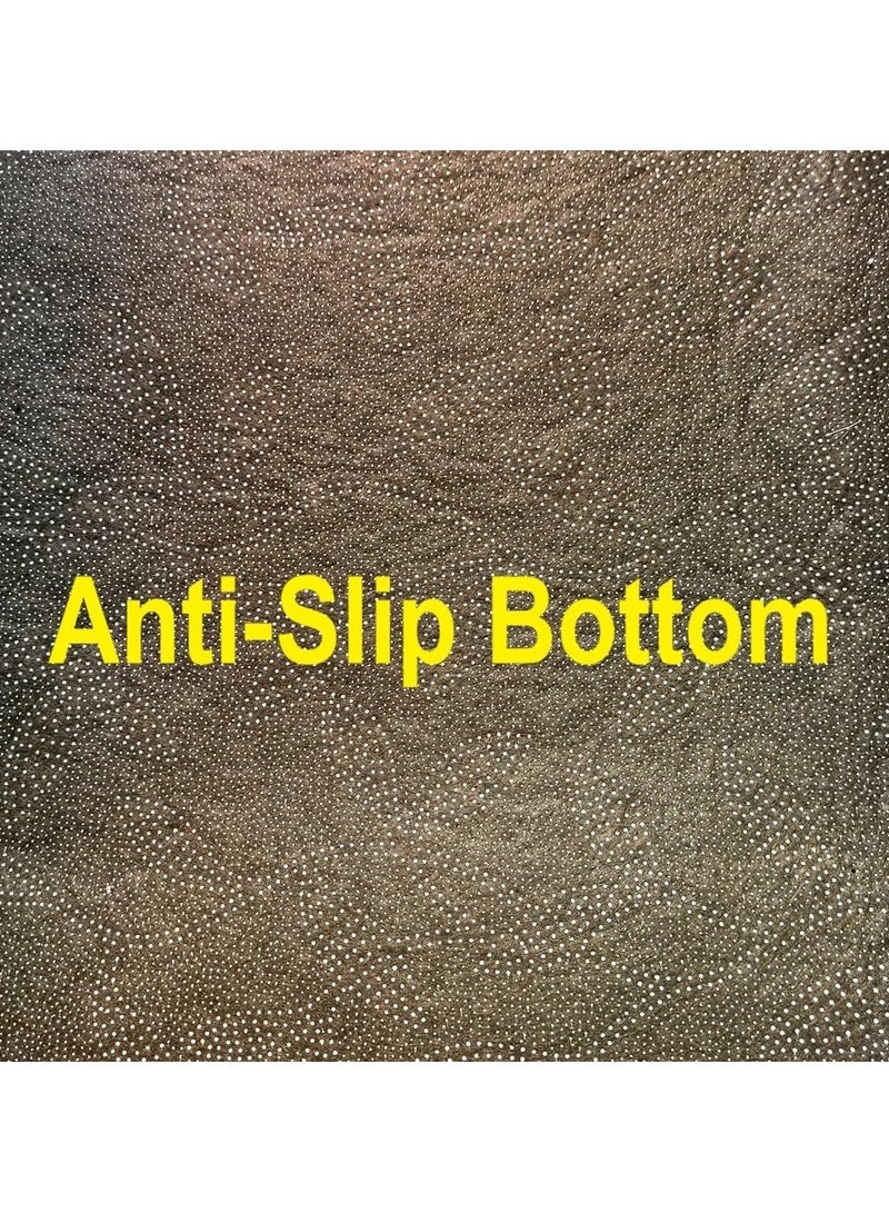MahMir Anti-Slip Velvet Top Prayer Mat 70x110 cm ( Light Beige )  - Image 2