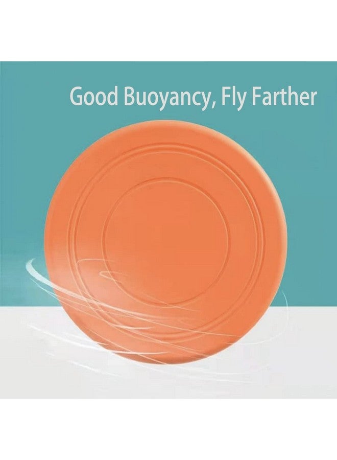 coldchill 7 Inch Dog Flying Disc, Puppy Flyer Toy React Faster Training Interactive Toys for Small Medium Dog, Lightweight Durable and Water Resistant Floating Saucer (Green+Orange) - Image 2