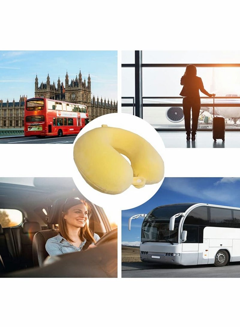 KASTWAVE Travel Pillow Airplane Neck Pillow for Traveling 100% Pure Memory Foam U Shaped Neck Pillow Washable Super Lightweight Portable Headrest Great for Airplane Chair Car Home Office - Image 5