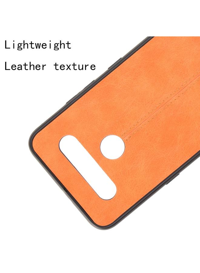 اس-توب جراب لهاتف LG K41S/ K51S مقاوم للصدمات بنمط جلد البقر المخيط من البولي يوريثين الحراري + البولي يوريثان الحراري + جراب من مادة TPU - Image 4