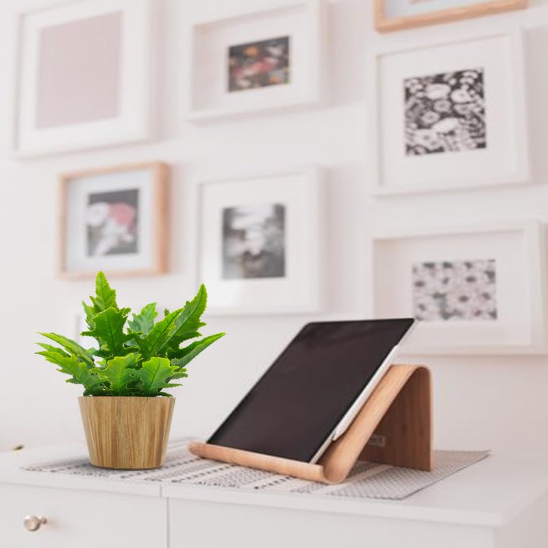 fancymart Plastic Artificial Plant Arrangement In Wood Pot(Design-15),Multicolor - Image 2