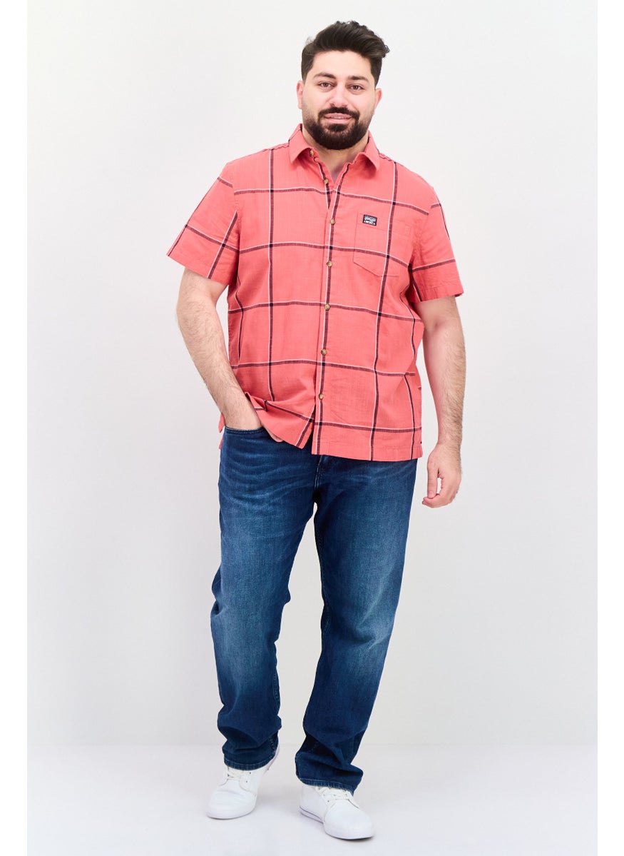 Men Regular Fit Short Sleeves Plaid Casual Shirt, Red - pzsku/Z30626CBFB7A813301461Z/45/_/1737642203/76b2c038-c207-445d-9da9-7bd37554870a