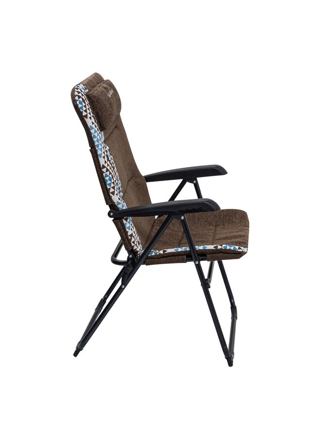 AL SANIDI Picnic portable chair Trips Chair Coffee Brown Size 62*58*102 Cm  - Image 4