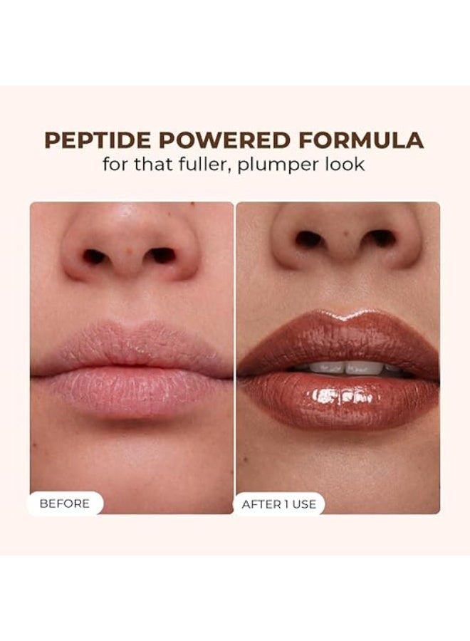 Conscious Chemist® Peptide Lip Balm SPF15 - Mocha Muse | 24 hr Hydration & Moisturizing Lip Balm for Dark & Pigmented Lips | Sun Protection | Soothes Dry Lips & Repair Moisture Barrier - 15g, Brown - Image 2