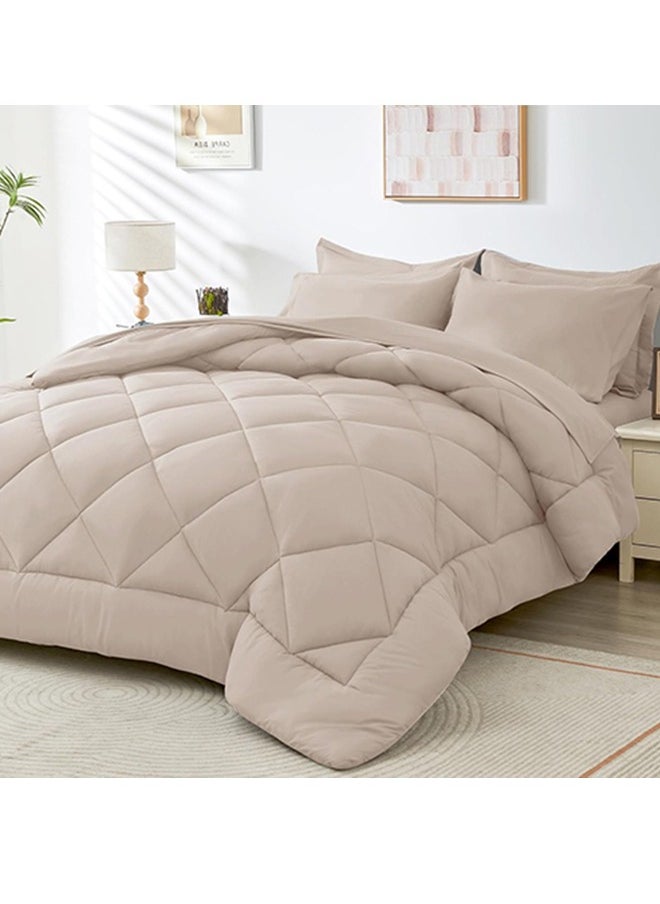 Tiba - Snooze,Plain winter quilt, 220*235 cm, Beige - Image 1