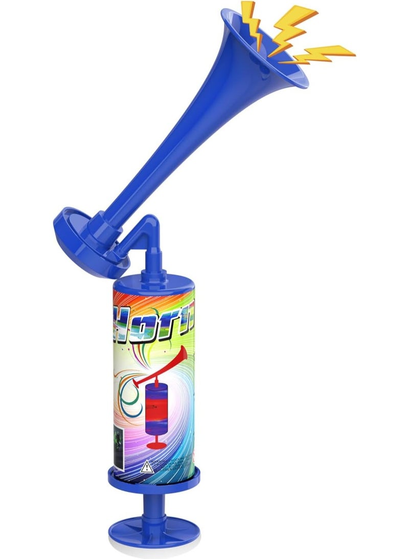 Festive Gallery Plastic Air Pump Horn With Hand Held Concerts Boating Horn Trump,Maker Festival Party Blue  - Image 1