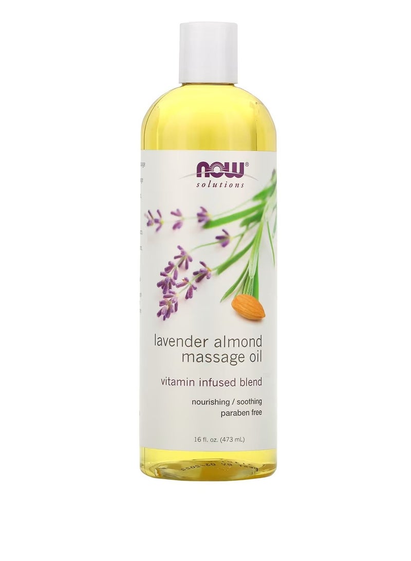 now Solutions Lavender Almond Massage Oil 16 fl oz 473 ml