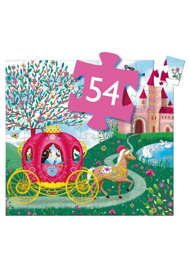 DJECO Elise'S Carriage Silhouette Puzzle - 54Pcs