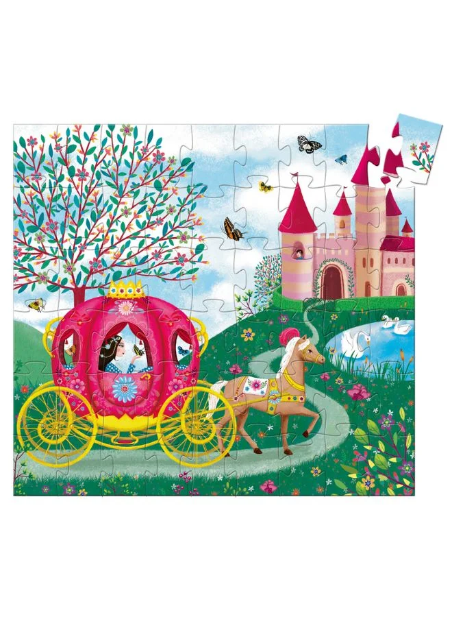 DJECO Elise'S Carriage Silhouette Puzzle - 54Pcs