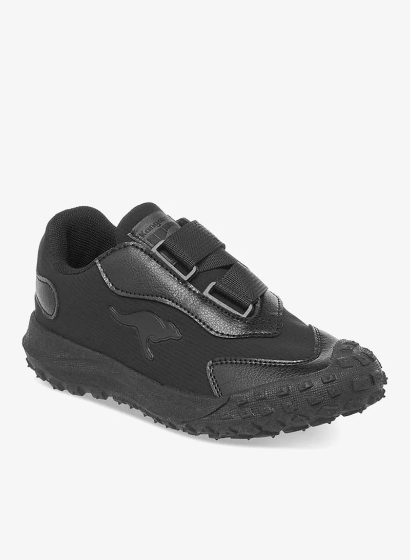 Kangaroos BLACK Boys Panelled Hook And Loop School Sports Shoes for Men | Best Price UAE
