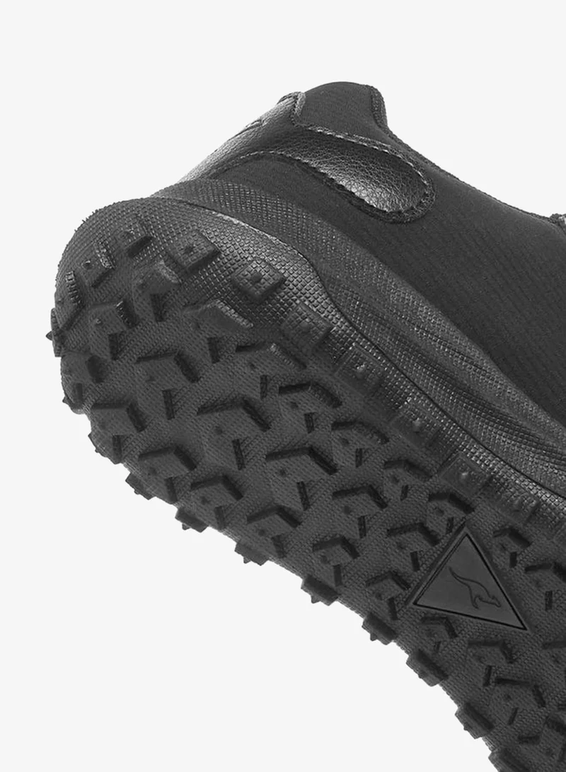 Kangaroos BLACK Boys Panelled Hook And Loop School Sports Shoes for Men | Best Price UAE