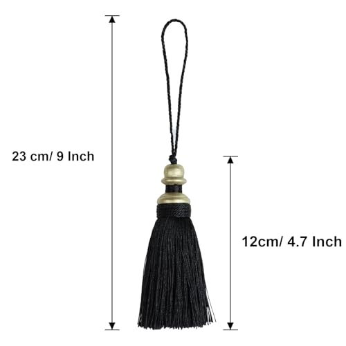 HedongHexi 2 Pack Tassel Key Tassels with Loops, Handmade Craft, DIY Home Deco Accessories - Image 3