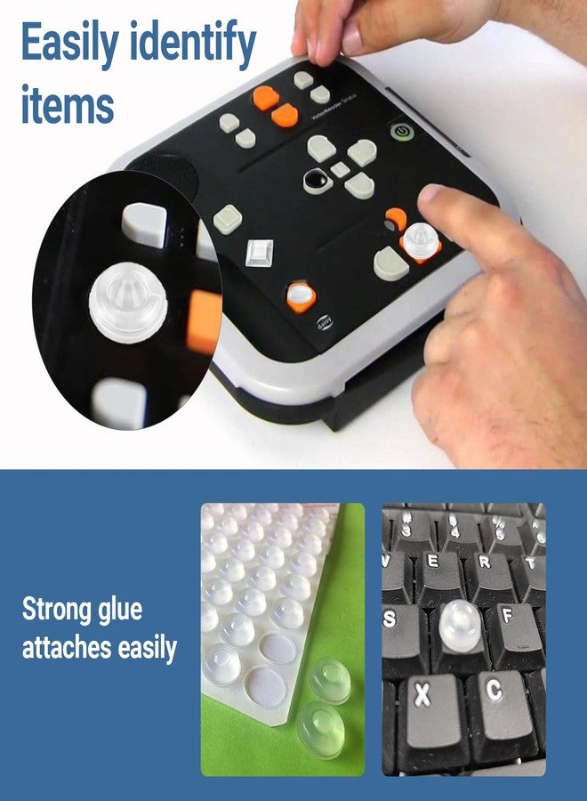 BAOZENP 100 Pcs Braille Bump Dots - Tactile Stickers for Visually Impaired, Low Vision Aids for Elderly & Blind - Image 3