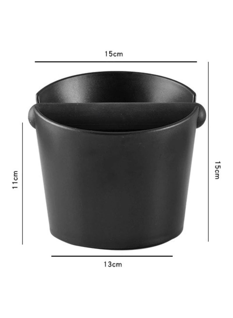 Coffee Knock Box – Large Size – Made of Durable Plastic with Rubber Bar for Easy Disposal of Used Coffee Grounds - Image 4